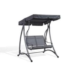 Beliani Schommelbank TESERO - Grijs Staal -Tuinmeubelwinkel 008a280c4e654681b044ee70386baac6