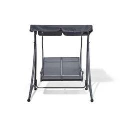 Beliani Schommelbank TESERO - Grijs Staal -Tuinmeubelwinkel 08e830153750415bbb0dbce24ef08ae1