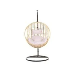 Beliani Hangstoel ASPIO - Beige Pe Rotan 6 Beliani Hangstoel ASPIO - Beige Pe Rotan -Tuinmeubelwinkel 0a57f6e8e7f84b658018ac6f00ce5b45