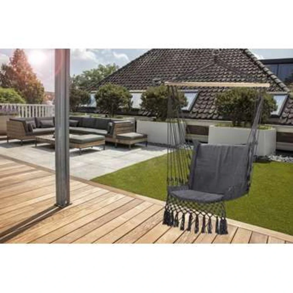 909 Outdoor Hangstoel In Grijs 4 909 Outdoor Hangstoel In Grijs - Afbeelding 4