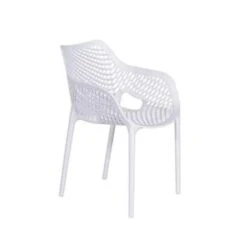 Garden Impressions Air XL Kunststof Tuinstoel Wit - Set Van 4 Stuks -Tuinmeubelwinkel 1000003877 0103