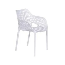 Garden Impressions Air XL Kunststof Tuinstoel Wit - Set Van 2 Stuks -Tuinmeubelwinkel 1000003927 0102