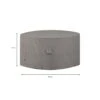 Madison - Hoes Voor Tuinset - Rond - Grijs - 200 X 85