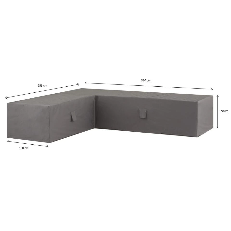 Madison - Loungeset Cover - Rechts - Grijs - 320 X 255 X 70 2 Madison - Loungeset Cover - Rechts - Grijs - 320 X 255 X 70 - Afbeelding 2