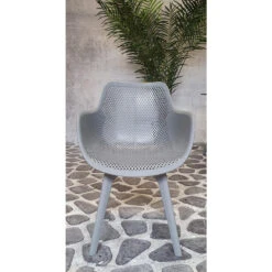 SenS-Line Jasper Tuinstoel - Kunststof - Grijs -Tuinmeubelwinkel 1000038283 0103