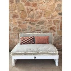 2L Home & Garden Palletbank Whitewash - Wit -Tuinmeubelwinkel 1000038531 0102