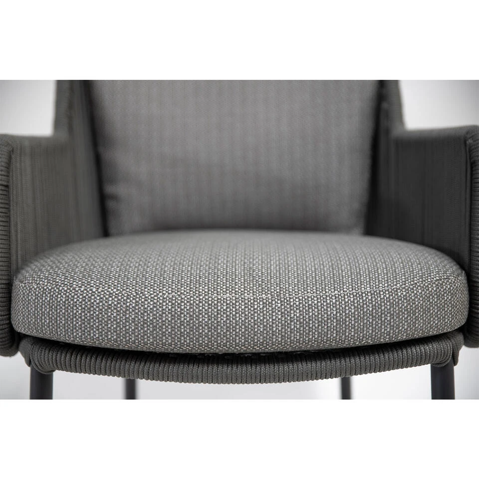 4 Seasons Outdoor Bernini Tuinstoel - Platinum 2 4 Seasons Outdoor Bernini Tuinstoel - Platinum - Afbeelding 2