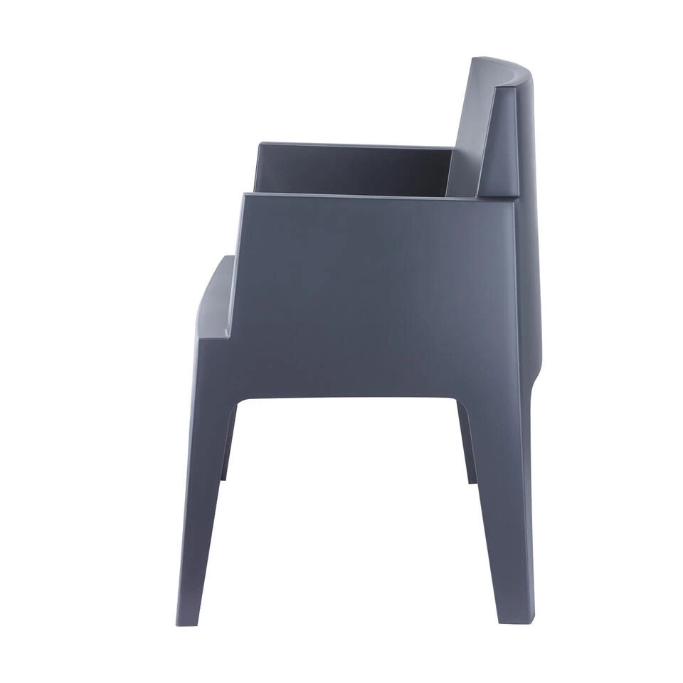 Garden Impressions Box Tuinstoel Antraciet The Original - 2 Stuks 2 Garden Impressions Box Tuinstoel Antraciet The Original - 2 Stuks - Afbeelding 2