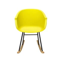 Beliani Schommelstoel HARMONY - Geel Polypropyleen 7 Beliani Schommelstoel HARMONY - Geel Polypropyleen -Tuinmeubelwinkel 1000041319 0103