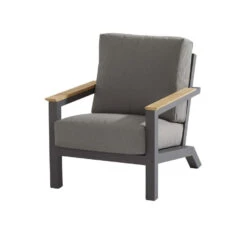 4 Seasons Outdoor Capitol Lounge Tuinstoel - Donker Grijs -Tuinmeubelwinkel 1000042157 0104