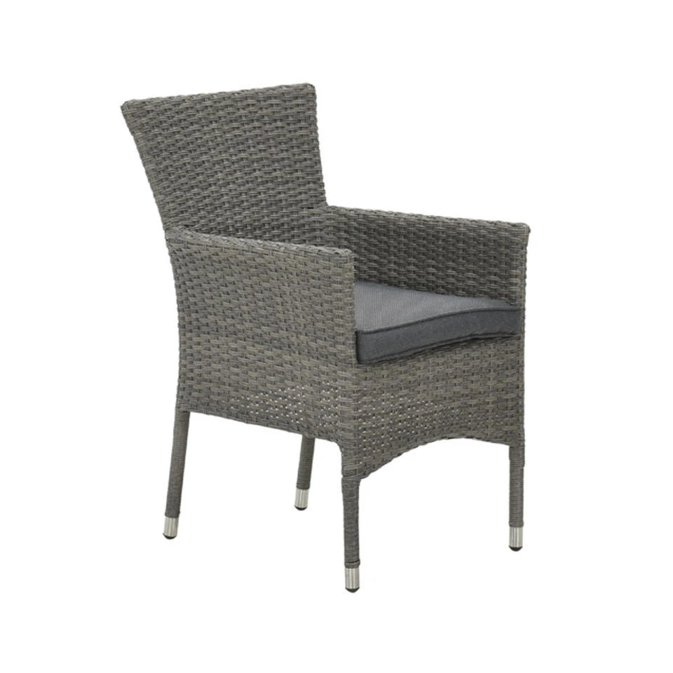 Garden Impressions Jerba Tuinstoel Grijs - 2 Stuks 3 Garden Impressions Jerba Tuinstoel Grijs - 2 Stuks - Afbeelding 3