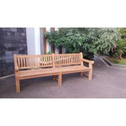 VDG Teakhouten Tuinbank Patrick XL - 250 Cm -Tuinmeubelwinkel 1000045386 0102