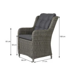 Suns Richmond Dining Tuinstoel - Ash Grey -Tuinmeubelwinkel 1000048065 0101