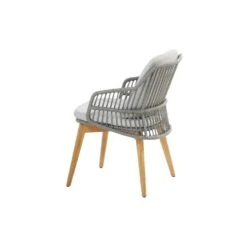 4-Seasons Sempre Tuinstoel - Teak/Silver Grey (1 St.) -Tuinmeubelwinkel 1000048797 0102