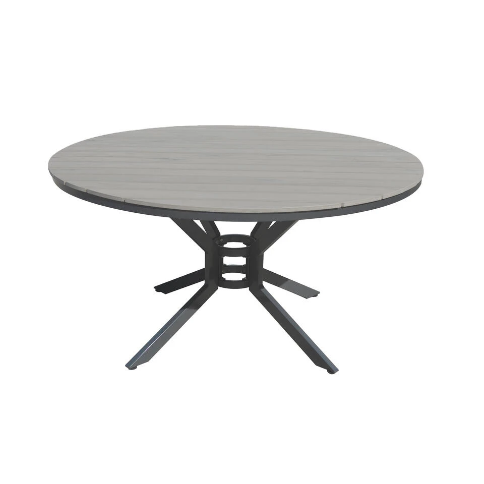 SenS-Line - Jersey Tuintafel Grey Ø140 Cm - Grijs