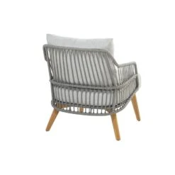 4-Seasons Sempre Loungestoel - Teak/Silver Grey (1 St.) -Tuinmeubelwinkel 1000052970 0103