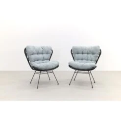 Garden Impressions Libelle Retro Loungestoel - Set Van 2 - Zwart -Tuinmeubelwinkel 1000053011 0102