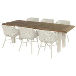 Hartman Yasmani Dining Tuintafel - 240x100 Cm. - White -Tuinmeubelwinkel 1000053249 0102