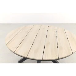 Garden Impressions Edison Tuintafel - 122 Cm. Rond -Tuinmeubelwinkel 1000053585 0103