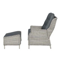 Garden Impressions Santa Rosa Relax Tuinstoel+voetenbank Vintage -Tuinmeubelwinkel 1000054029 0104