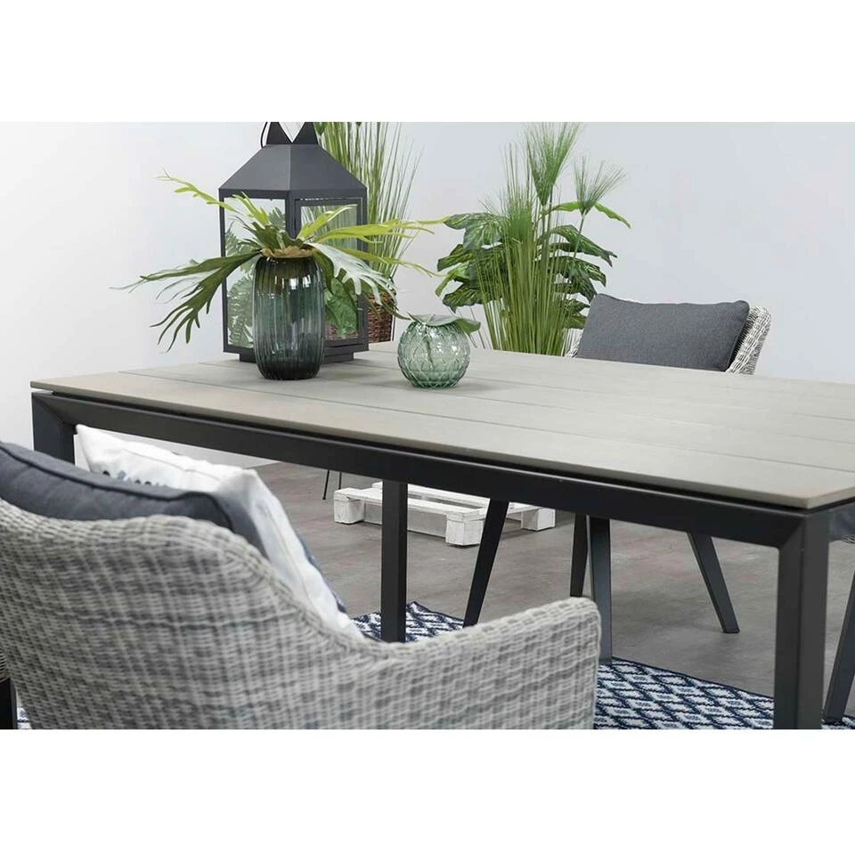 Garden Impressions Palmas Tuintafel Antraciet - Grijs 180x107 Cm 2 Garden Impressions Palmas Tuintafel Antraciet - Grijs 180x107 Cm - Afbeelding 2