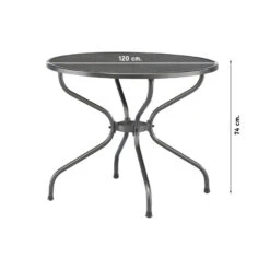 Kettler Strekmetaal Tafel 120 Cm Rond -Tuinmeubelwinkel 1000054219 0101