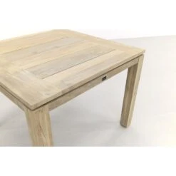 Allure Rome Teak Tuintafel 100 X 100 Cm. - Grey -Tuinmeubelwinkel 1000054221 0103