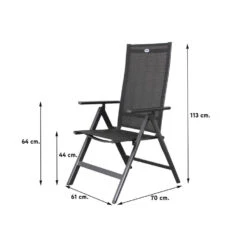 Hartman Verstelbare Tuinstoel Napoli - Aluminium Armleuning -Tuinmeubelwinkel 1000057584 0101
