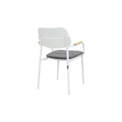 GreenChair Courage Dining Chair - Teak Armleuning - White -Tuinmeubelwinkel 1000058438 0102