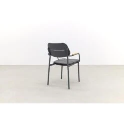 GreenChair Courage Dining Chair - Teak Armleuning - Antraciet -Tuinmeubelwinkel 1000061355 0103
