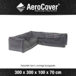 Aerocover Loungesethoes L-vorm 300x300 Cm -Tuinmeubelwinkel 1000073206 0101