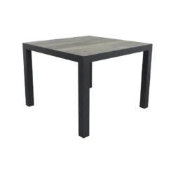VDG Kings Tuintafel 100x100 Cm. - Antraciet - Houtlook