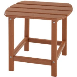Tectake - Tuinstoel Janis Met Tafel - Houtlook - Bruin -Tuinmeubelwinkel 1000078035 0103