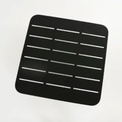 Mica Decorations Celo Hocker - L80 X B80 X H23 Cm - Metaal - Zwart -Tuinmeubelwinkel 1000079075 0103