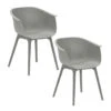 Garden Impressions Lexy Tuinstoel Licht Grijs - 2 Stuks