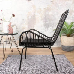 DS4U® Modo Rieten Lounge - Wicker - Zwart -Tuinmeubelwinkel 1000088186 0102
