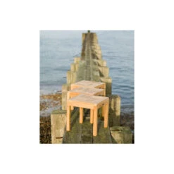 Exotan Bijzettafel Binnen/Buiten End - Teak - Naturel - 45x45x45 -Tuinmeubelwinkel 1000088979 0102