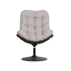 Woood Swivel Loungestoel Zwart -Tuinmeubelwinkel 1000091741 0104