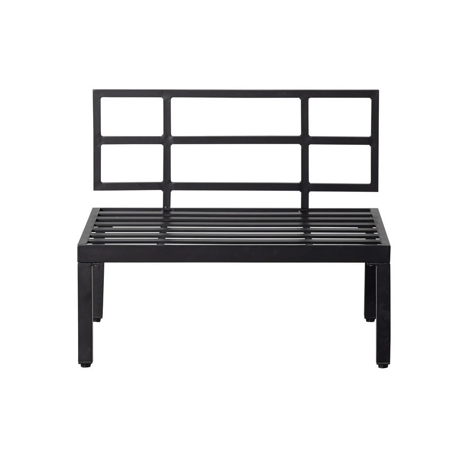 WOOOD Loungebankje Buiten George - Aluminium - Zwart - 73x90x83 3 WOOOD Loungebankje Buiten George - Aluminium - Zwart - 73x90x83 - Afbeelding 3