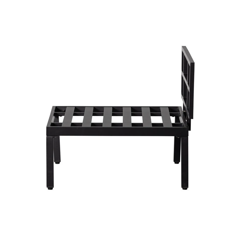 WOOOD Loungebankje Buiten George - Aluminium - Zwart - 73x90x83 4 WOOOD Loungebankje Buiten George - Aluminium - Zwart - 73x90x83 - Afbeelding 4