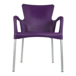 Bella Terrasstoel - Kunststof - Paars -Tuinmeubelwinkel 1000093880 0102