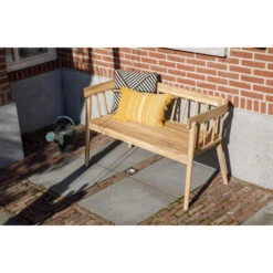 Exotan Tuinbankje Daisy - Acacia - Naturel - 75x121x53 -Tuinmeubelwinkel 1000094055 0101