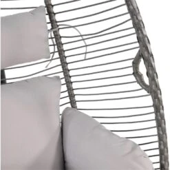 Rope Hangstoel - Wicker - Grijs -Tuinmeubelwinkel 1000094364 0103