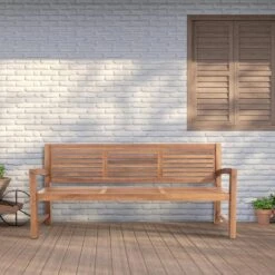 CLP Teakbank Halden 200 Cm -Tuinmeubelwinkel 1000095885 0102