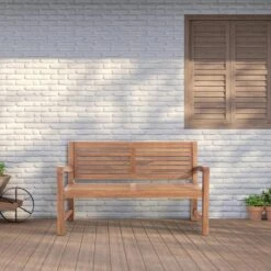 CLP Teakbank Halden 150 Cm -Tuinmeubelwinkel 1000095886 0102