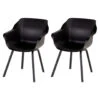 Hartman Sophie Element Dining Armstoel- Carbon Black- 2 St.