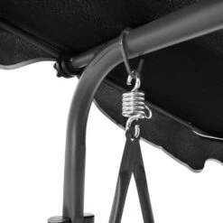 VidaXL Schommelbank Met Luifel Zwart -Tuinmeubelwinkel 1062840b74434efba0a7248843007dd3