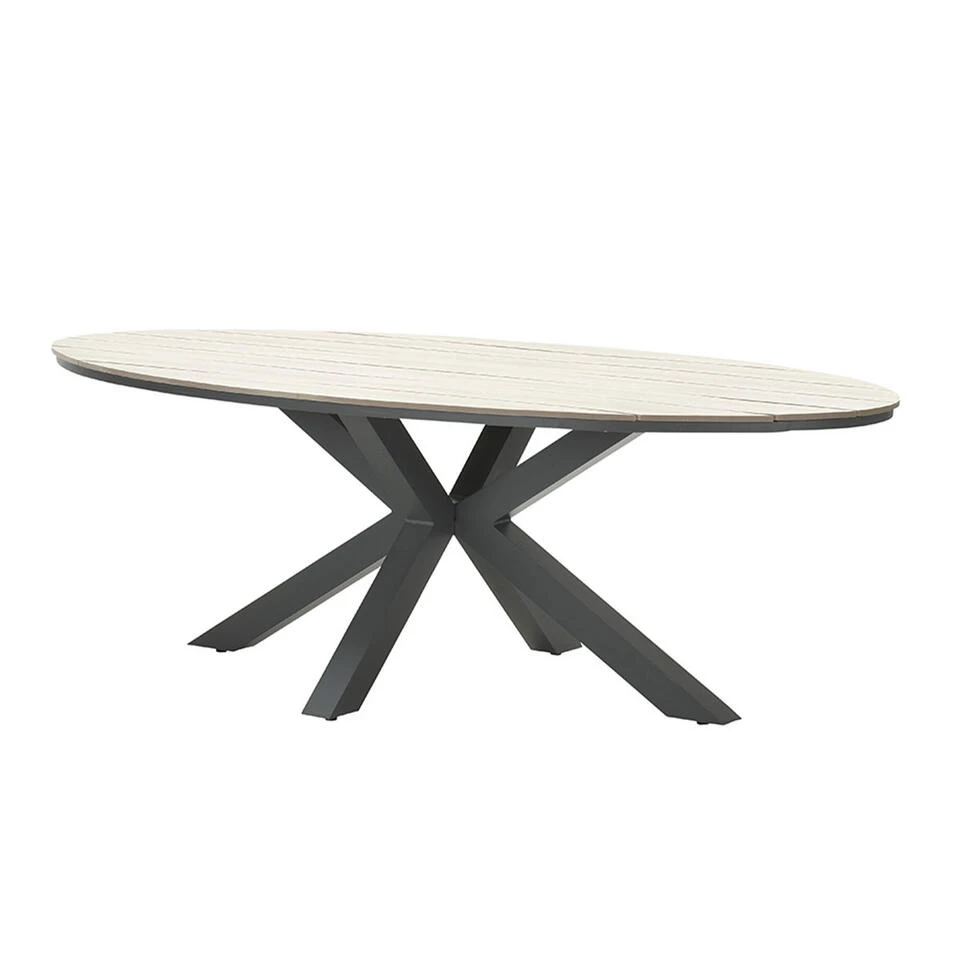 Garden Impressions Tulli Tuintafel 200x115 Cm - Donker Grijs 1 Garden Impressions Tulli Tuintafel 200x115 Cm - Donker Grijs