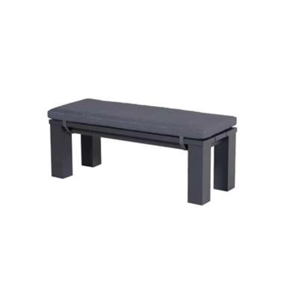Garden Impressions Plaza Tuinbank 115,5x43xH40 Cm Donker Grijs 1 Garden Impressions Plaza Tuinbank 115,5x43xH40 Cm Donker Grijs