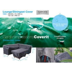 Garden Impressions Lounge Dining Hoes 255/205x73xH80 En 152x82xH65 Cm -Tuinmeubelwinkel 1731150976 0101